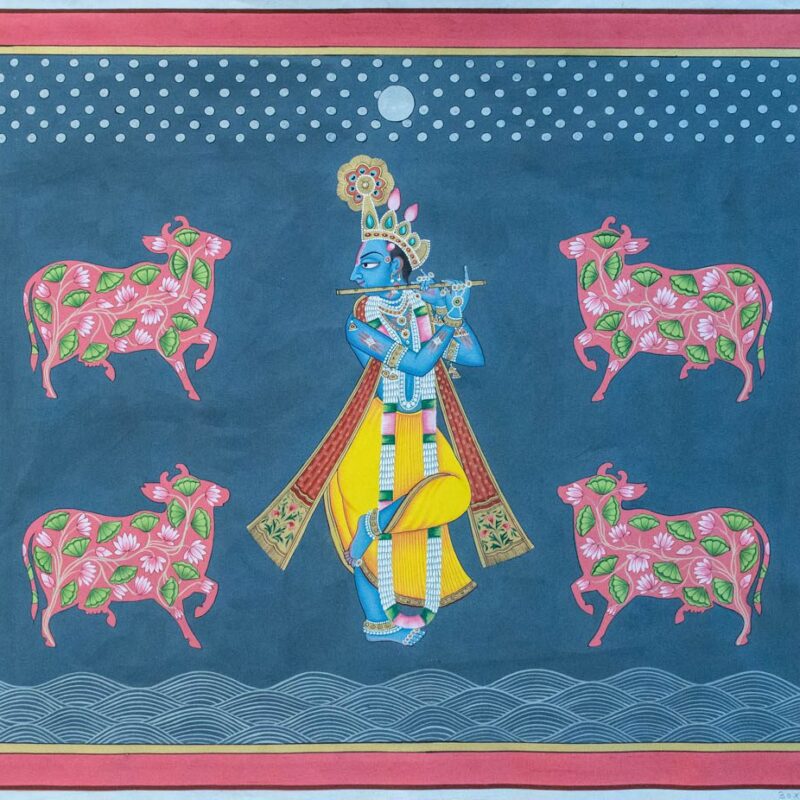 Krishna Gopasthami | Pichwai Painting