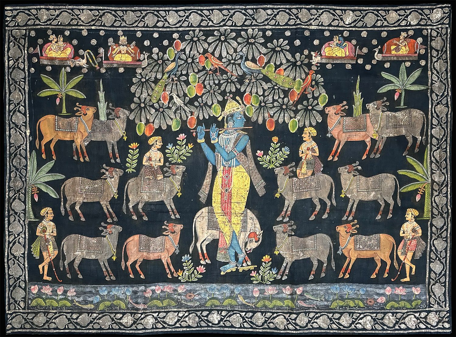 Krishna-gopasthamin_pichwai-painting